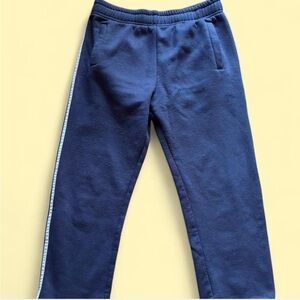 ✨ Navy blue sweatpants with white stripes Size M✨